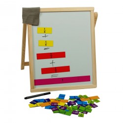 Tabla magnetica de scris cu marker, din lemn, invata matematica