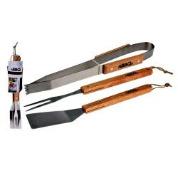 Set ustensile gratar 3 bucati, 40 cm - Barbecue