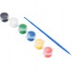 Set creativ - Sistemul solar pentru pictat, cu accesorii incluse (vopsele, pensula, vopsea fosforescenta)