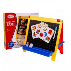 Tabla de scris, magnetica si cu creta 4 in 1 - MalPlay