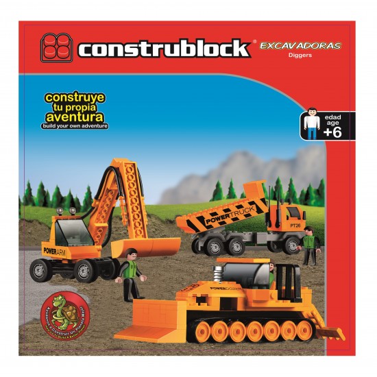 Joc de constructie - Excavatoare - Construblock