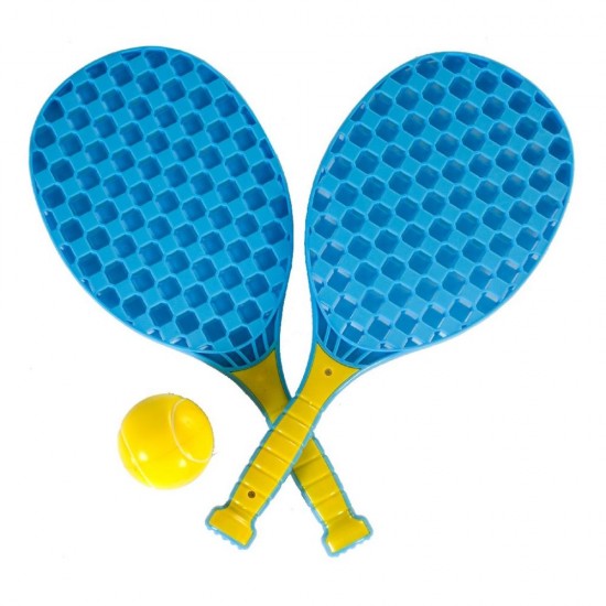 Set mini tenis pentru copii, cu 2 rachete si o minge - Summertime