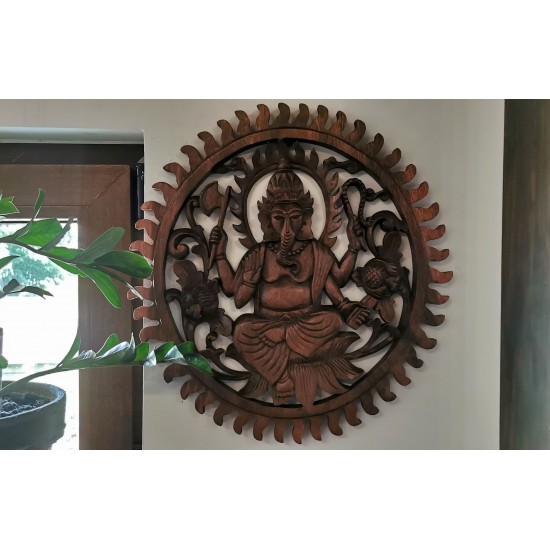 Ganesha lemn - 40 cm