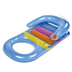 Saltea gonglabila cu spatar, pentru plaja 150 cm x 96 cm - Summertime