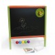 Tabla de scris completa 2 in 1, cu accesorii, pentru copii - multicolora